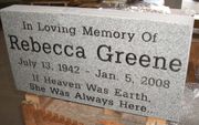 Engraved 24x12x3 Georgia Gray Marker