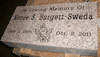Engraved 24x12x4 Anxi Granite Headstone