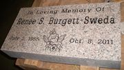 Engraved 24x12x4 Anxi Granite Headstone Engraved 24x12x4 Anxi Granite Headstone