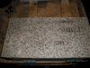 Engraved 24x12x4 Anxi Granite Marker with No Paint