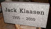 Engraved 24x12x4 Basic G633 Gray Granite Memorial Marker