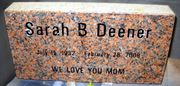  Engraved 24x12x4 Cemetery Gravestone in Marble Red
