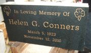 Engraved 24x12x4 Evergreen Funeral Memorial