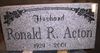 Engraved 24x12x4 G614 Funeral Memorial Companion Marker