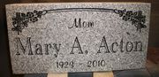  Engraved 24x12x4 G614 Funeral Memorial Grass Marker
