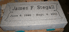 Engraved 24x12x4 G614 Gray Granite Cemetery Memorial