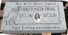Engraved 24x12x4 G614 Gray Granite Grass Marker