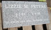 Engraved 24x12x4 G614 Gray Granite Grave Marker
