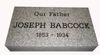 Engraved 24x12x4 G614 Gray Granite Gravestone