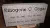Engraved 24x12x4 G614 Gray Granite Headstone