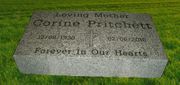 Engraved 24x12x4 G614 Gray Granite Monument