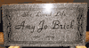 Engraved 24x12x4 G633 Gray Cemetery Memorial Marker