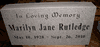 Engraved 24x12x4 Gray Granite Cemetery Headstone