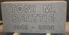 Engraved 24x12x4 Gray Granite Marker