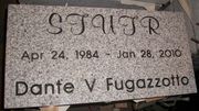 Engraved 24x12x4 Gray Granite Memorial Headstone