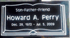 Engraved 24x12x4 Jet Black Cemetery Marker