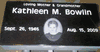 Engraved 24x12x4 Jet Black Cemetery Memorial Marker
