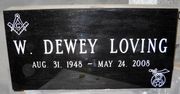 Engraved 24x12x4 Jet Black Funeral Memorial Marker