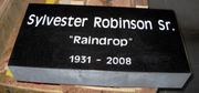 Engraved 24x12x4 Jet Black Funeral Monument 