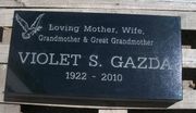 Engraved 24x12x4 Jet Black Granite Marker 