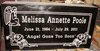 Engraved 24x12x4 Jet Black Granite Memorial Marker