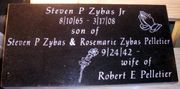 Engraved 24x12x4 Jet Black Grass Marker