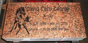 Engraved 24x12x4 Marble Red Cemetery Memorial Tombstone Engraved 24x12x4 Marble Red Cemetery Memorial Tombstone