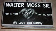 Engraved 24x12x4x6 Jet Black Bevel Funeral Memorial Marker Engraved 24x12x4x6 Jet Black Bevel Funeral Memorial Marker