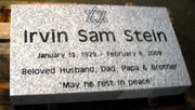 Engraved 28x16x4 Cemetery Marker on Grey Granite