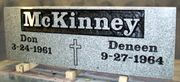 Engraved 36x12x4 Custom Companion Funeral Memorial Marker in G614 Grey Granite