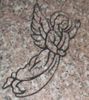 Engraved Angel Headstone Design 134 on Anxi Granite 