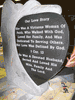 Engraved Angel Heart Headstone