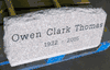 Engraved Anxi Slant Memorial 