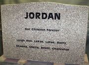 Engraved Anxi U1 Upright Monument backside