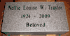 Engraved Basic 24x12x4 G633 Gray Gravestone