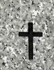 Engraved Basic Cross Funeral Memorial Design 548 