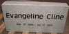 Engraved Basic Gray Granite Grass Marker 