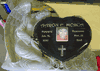 Engraved Black Granite Angel Heart Headstone
