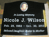 Engraved Black Granite Headstone Engraved Black Granite Headstone