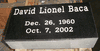 Engraved Black Granite Marker