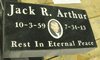Engraved Black Granite Marker