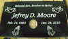 Engraved Black Granite Memorial