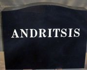 Engraved Black K0102 Upright Memorial Backside