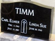 Engraved Black P0102 Upright