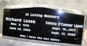 Engraved Black SP6 Headstone