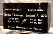 Engraved Black U-01 Mother-Daughter Memorial Engraved Black U-01 Mother-Daughter Memorial
