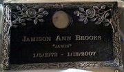 Engraved Bronze Headstone with Rose Design