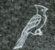 Engraved Cardinal Headstone Design 195 on Evergreen Granite