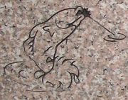 Engraved Caught Fish Cemetery Headstone Design 337 in Anxi Granite