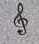 Engraved Cemetery Memorial Design 1255--Treble Clef
